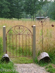 Gate into labyrinth midJuly 05