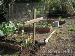 framing the garden scarecrow