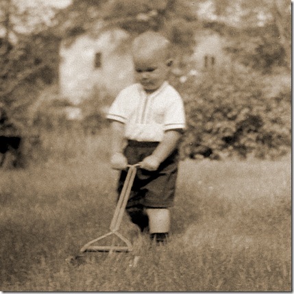 Lawnboy - Saxon Holt as young child