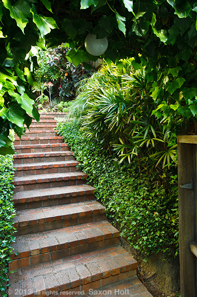 stair entry to garden