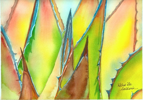 Agave watercolor DLB-1