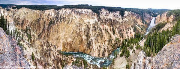 Grand Canyon of the Yellowstone, the river runs through it