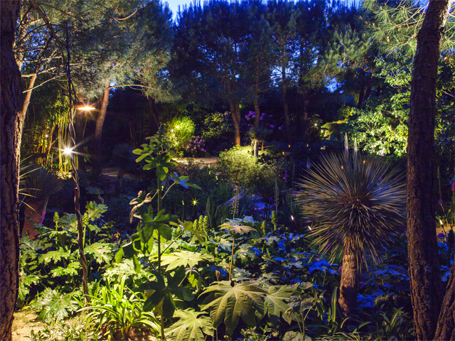 Eclairage nocturne: Jean Philippe Weimer Les Jardins Agapanthe 76 France